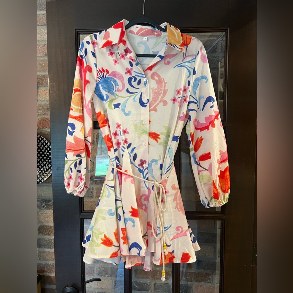 Pattern Mini Dress